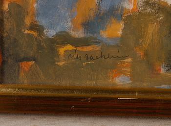 OKÄND KONSTNÄR, blandteknik, bär sign.