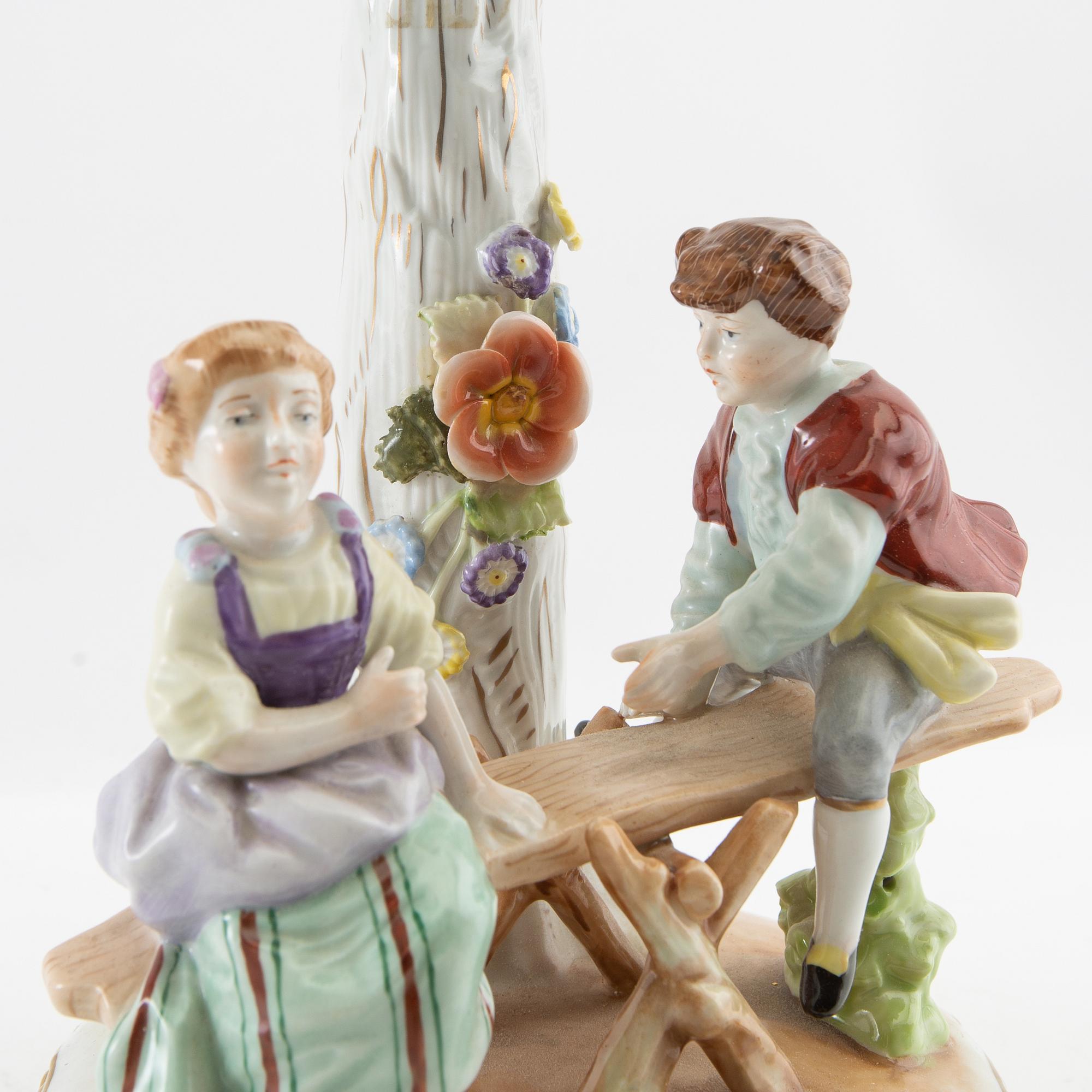 Essay bowl Louis XV style Plaue Germany mid-20th century porcelain.