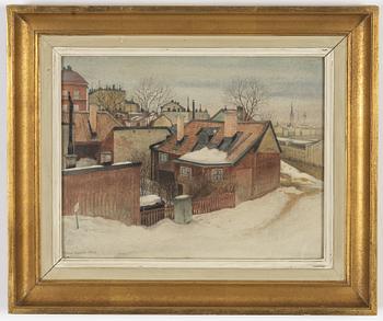 Hans Johanson-Norsbo, watercolour, signed and dated 1941.