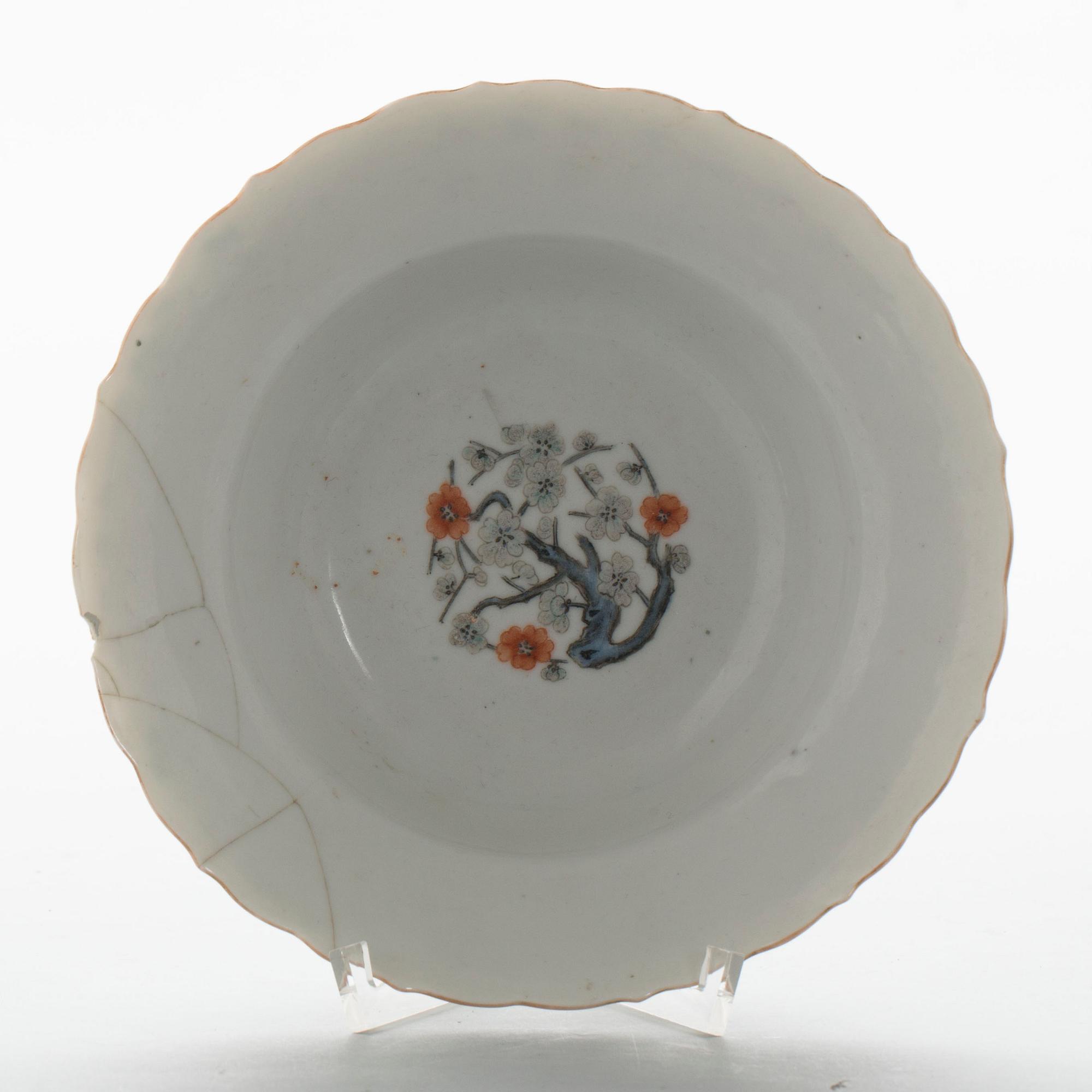 SKÅL, porslin, Kina, sen Qing (1644-1911).