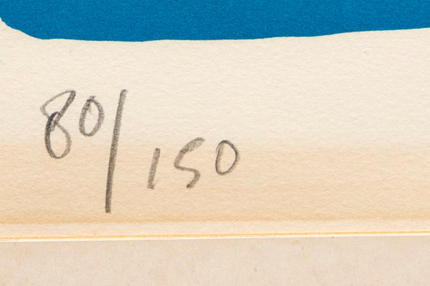 Karel Appel, färglitografi, signerad, numrerad 80/150 och daterad -72.