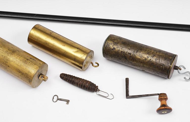 A George II japanned musical longcase clock by William Barrow (watchmaker in London 1700-36).