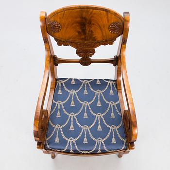 A RUSSIAN BIEDERMEIER CHAIR, ca 1820-1840s.