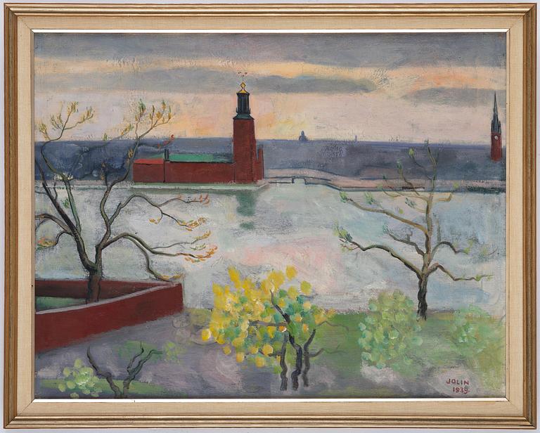 Einar Jolin, View of Stockholm City Hall.