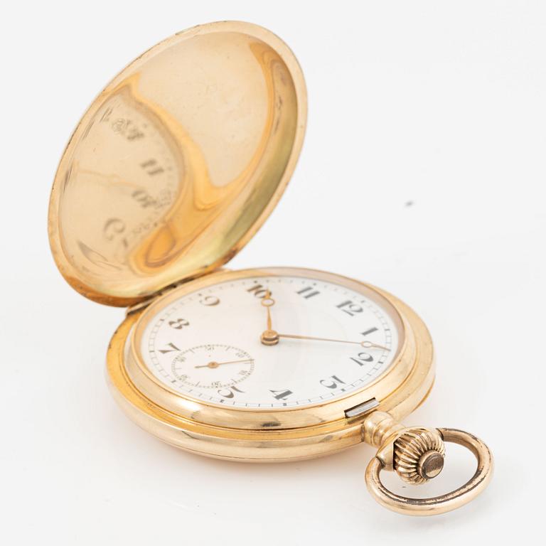 Pocket watch, Savonett, 14K gold, 53 mm.