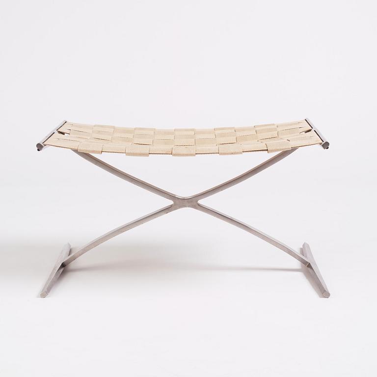 Preben Fabricius & Jørgen Kastholm, a model "4391" folding stool, Bo-Ex, Denmark, early 1960s.