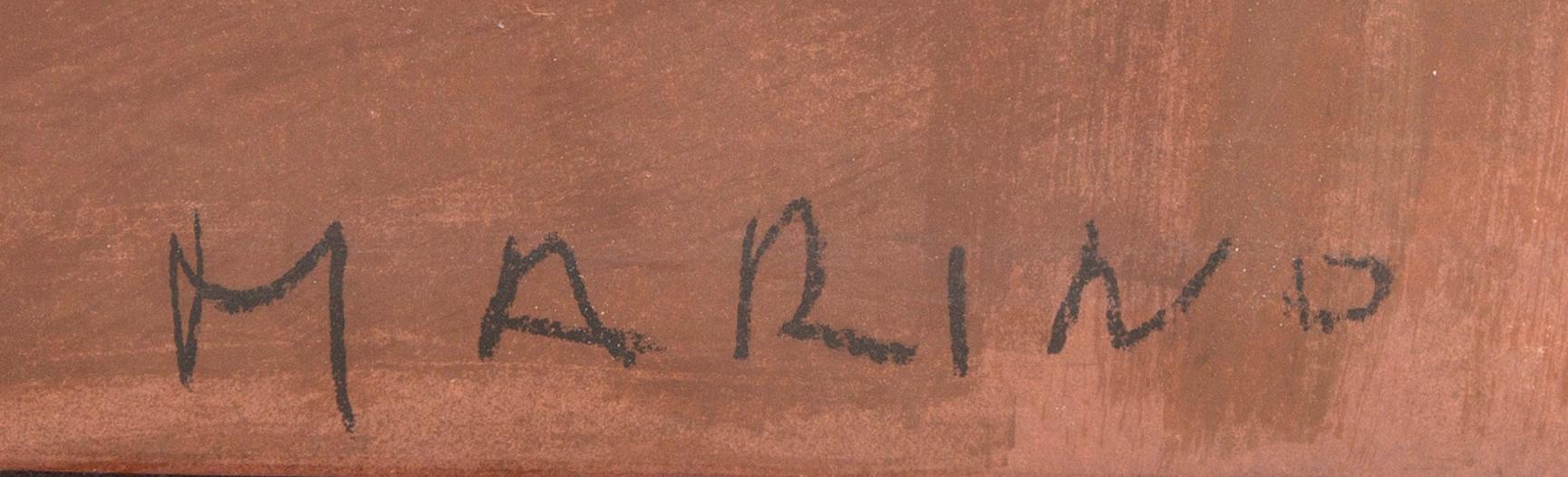 Marino Marini, litografisk affisch signerad i trycket.