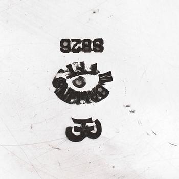 TESERVIS, silver, 826/1000, 3 delar. Jugend,  Mogens Ballin, Danmark. Vikt ca 1300 g.