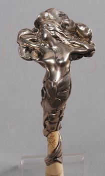 BREVKNIV, silver och ben, CG Hallberg Stockholm 1899.