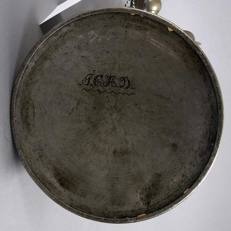SKÄNKKANNA, tenn, Carl Magnus Reimers, Sala, 1786.