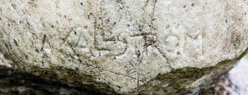 Arvid Källström, a signed stone sculpture.