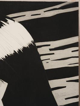 Alex Katz, "The swimmer".