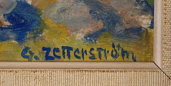 GUNNAR SÖDERSTRÖM, olja på pannå, signerad.