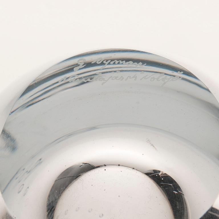 VAS, glas, "Pärlbandet", signerad G Nyman Nuutajärvi Notsjö, 1980-tal.
