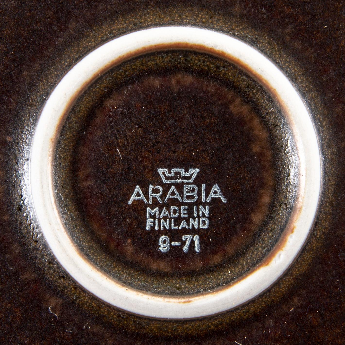 Ulla Procopé, servis 70 dlr "Ruska" Arabia stengods sent 1900-tal.