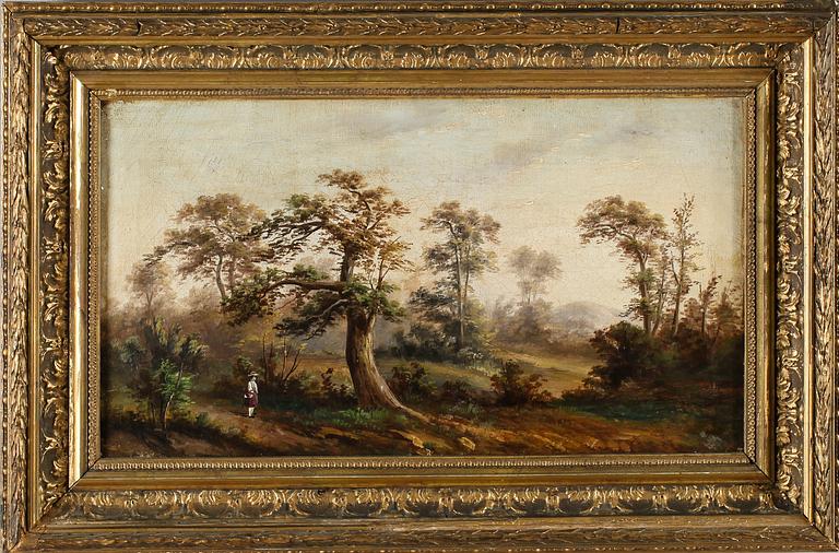 OKÄND KONSTNÄR, olja på duk, 1800-talets andra hälft.