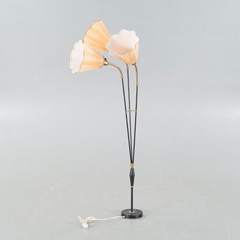 FLOOR LAMP, three arms, 1950/60's.