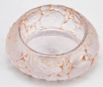 SKÅL, glas. Lalique, Frankrike, sign, före 1945.