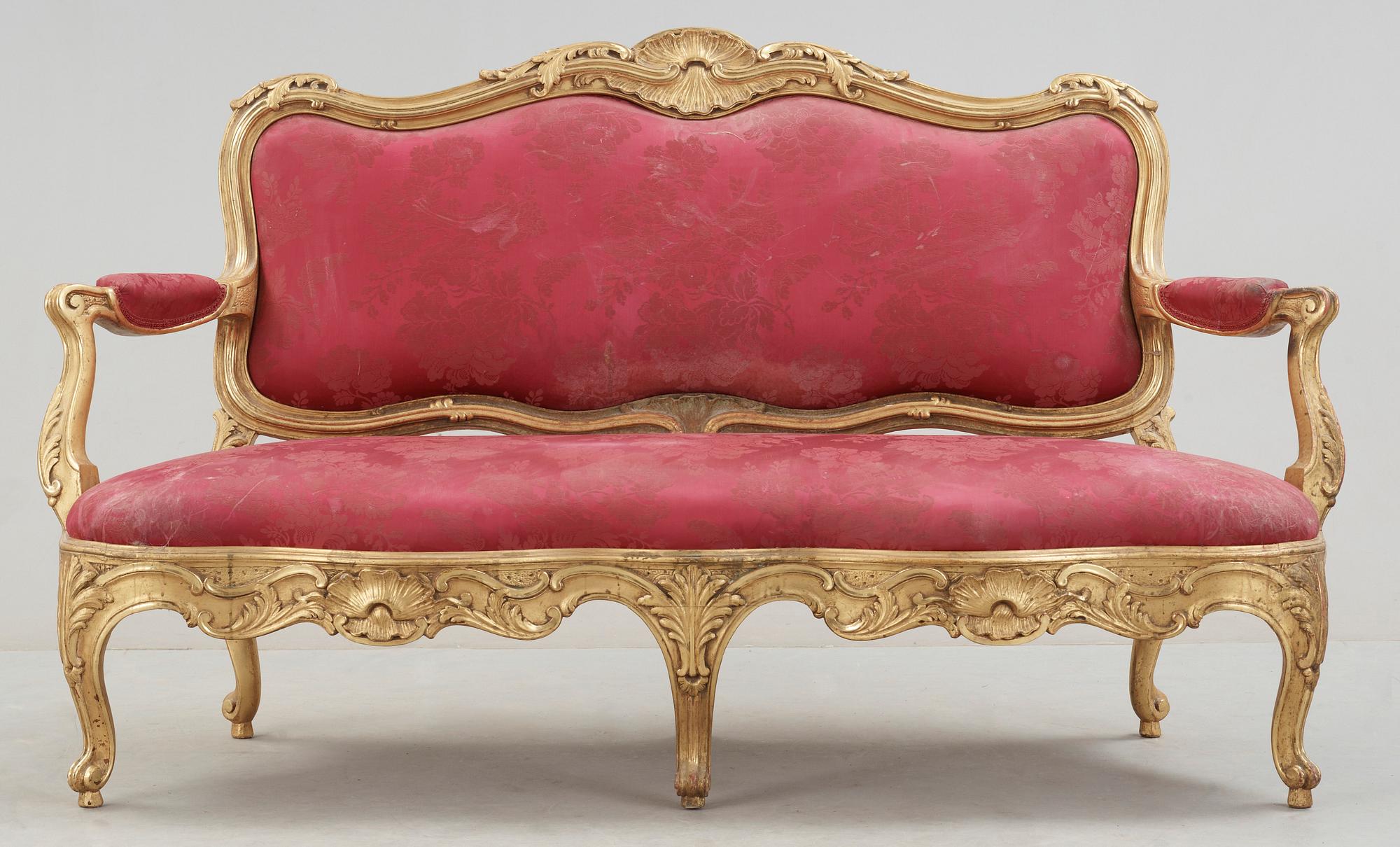 SOFFA, nyrokoko, 1800-talets andra hälft.