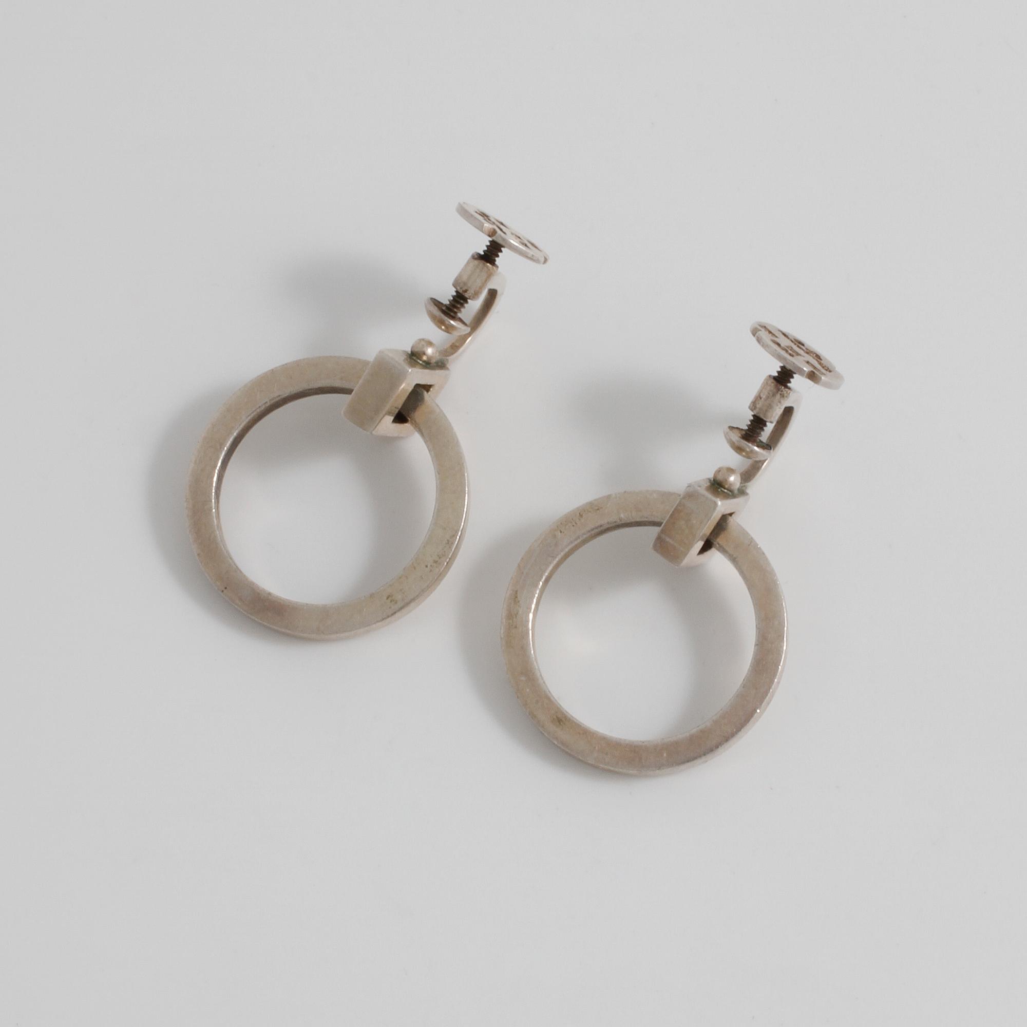 WIWEN NILSSON, Lund, 1955, örhängen.