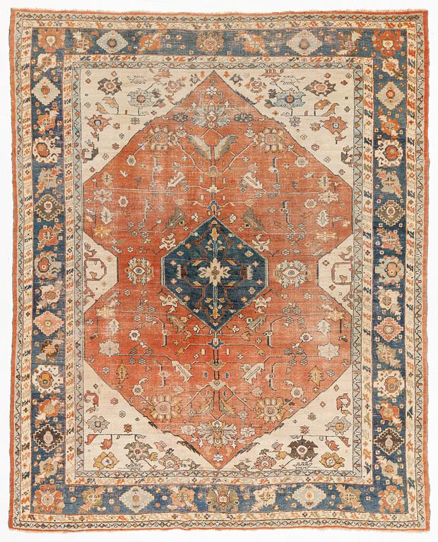 Rug, antique Anatolian, approx. 346 x 280 cm.