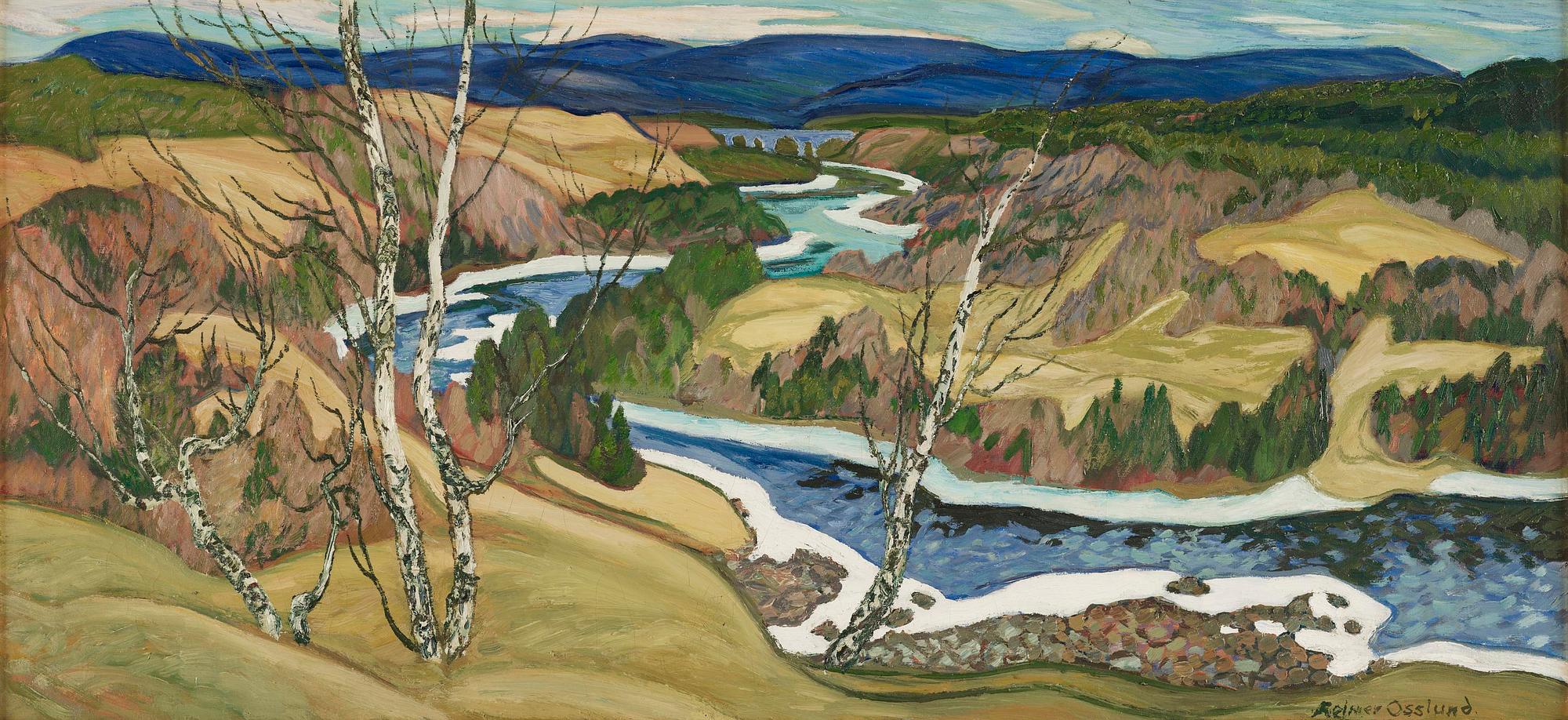 Helmer Osslund, "Islossning Ångermanälven".