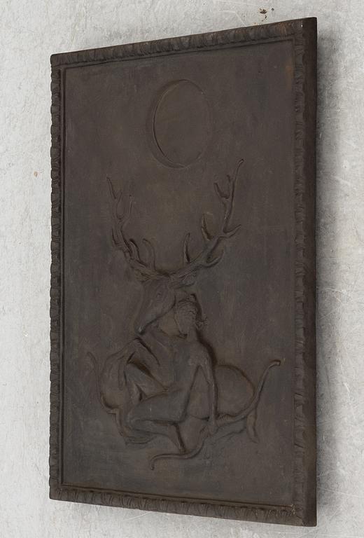 Swedish Grace, wall relief, attributed to Näfveqvarns bruk.