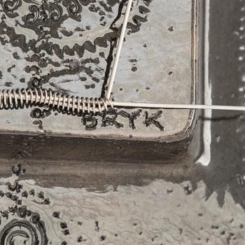 Rut Bryk, väggrelief, stengods, signerad BRYK.