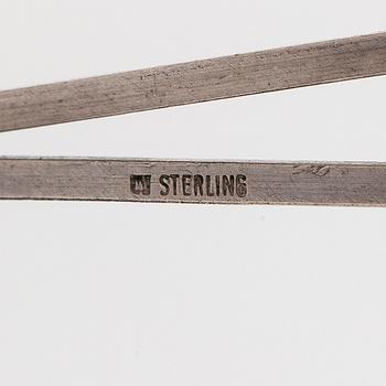 Björn Weckström, necklace, “Monolit”, silver, acrylic, Lapponia, 1973.