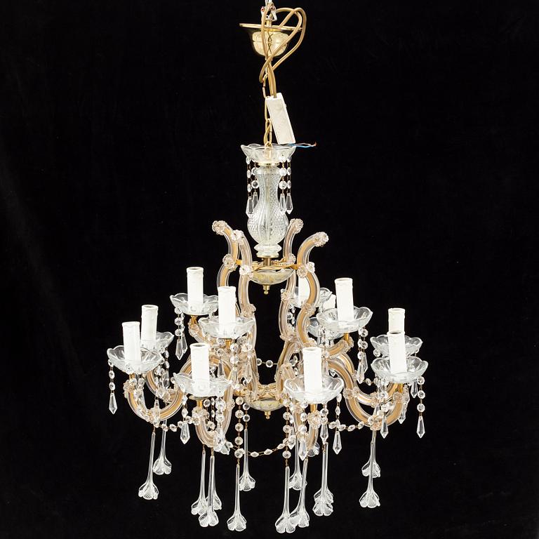 A chandelier from the second half of the 20th Century.