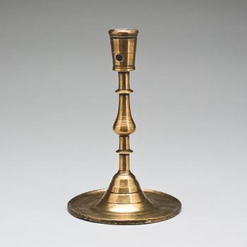 LJUSSTAKE, mässing, sengotisk, 1500-talets första hälft. Sannolikt Frankrike/Tyskland.