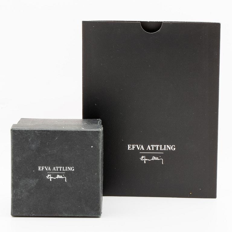 Efva Attling Bend Over ring med morganit 8 ct samt briljanter totalt  0,12 ct TW Si, original pouch, inköpskvitto 2019.