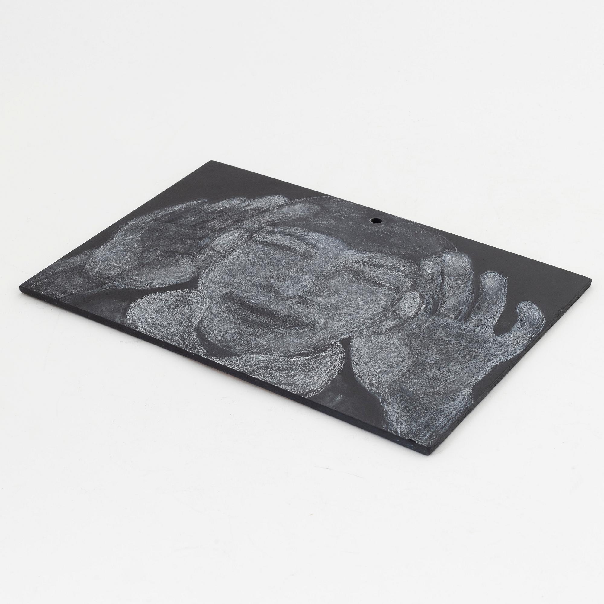 Astrid Göransson, mixed media on panel, signed and dated 2007 verso.