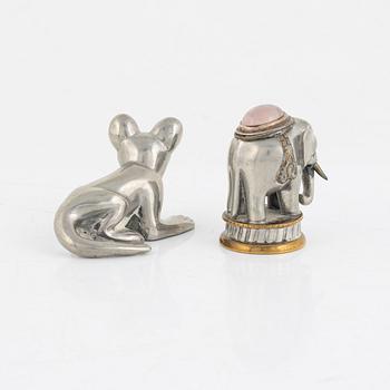 Estrid Ericson, attributed to. Two seal stamps, Firma Svenskt Tenn.
