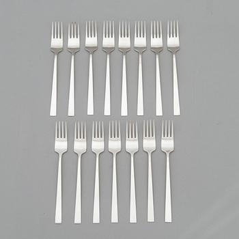 Bertel Gardberg, a 157-piece set of "Birgitta" sterling silver cutlery,  Kultateollisuus, Turku, Finland 1991-2001.