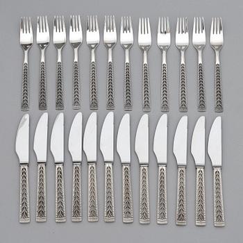 BESTICKUPPSÄTTNING, 126 delar, silver, Norge.
