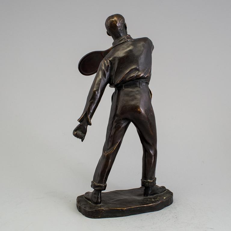 VITTORIO GÜTTNER, a bronze sculpture. Signed. Foundry marks F Dunn Co.