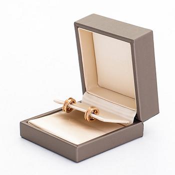 Bulgari, 18K rose gold 'B.zero1' earrings.