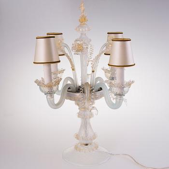 A mid-20th Century Murano glass table lamp.