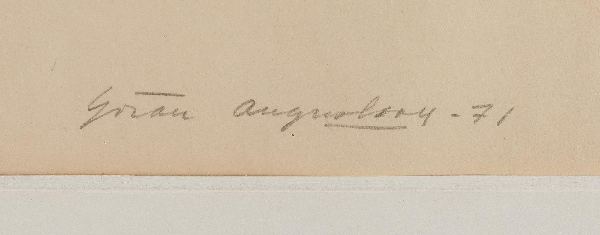 Göran Augustson, offset, signed and dated -71, numbered 25/50.