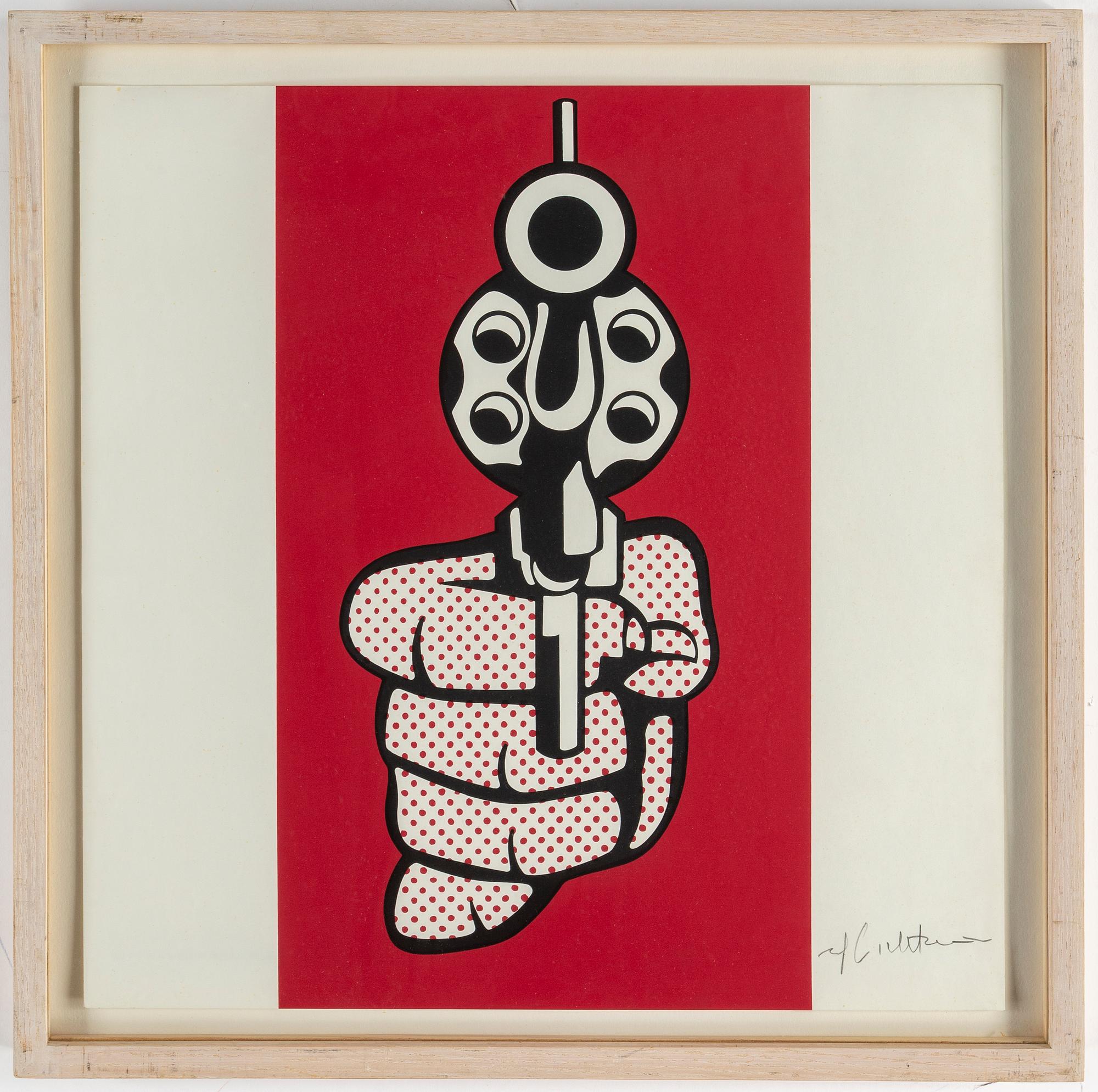 ROY LICHTENSTEIN, serigrafi, 1968, signerad med blyerts.