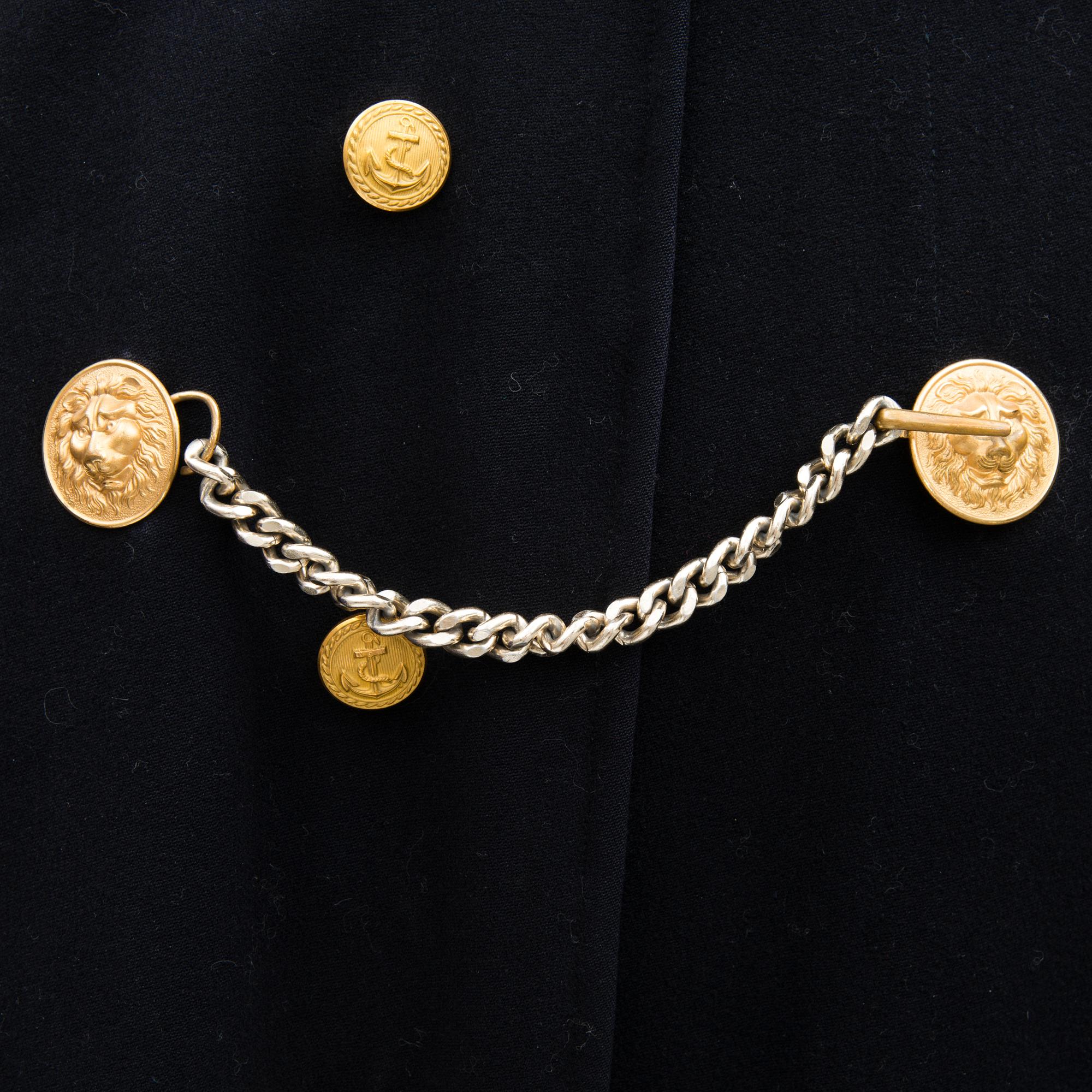 A Finnish naval officer's mess uniform and cape, second half of 20th Century.