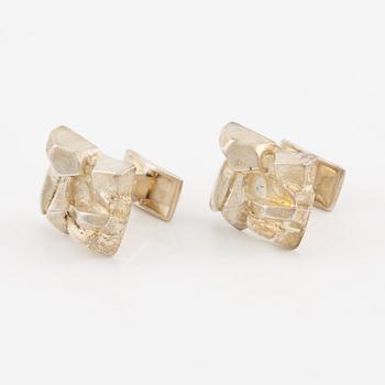 Björn Weckström, manschettknappar, silver. Lapponia 1972.