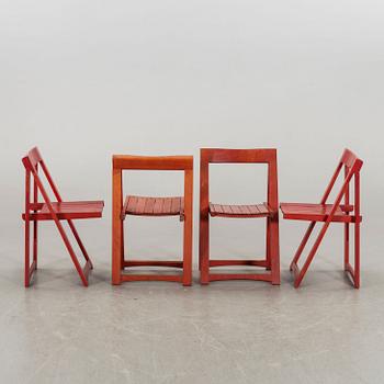 Seven second half of the 20th century collapsible chairs.