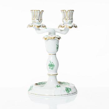 A 42-piece 'Chinese Bouquet' porcelain service and six 'Waldstein rose' coffee cups with saucers, Herend, Hungary.