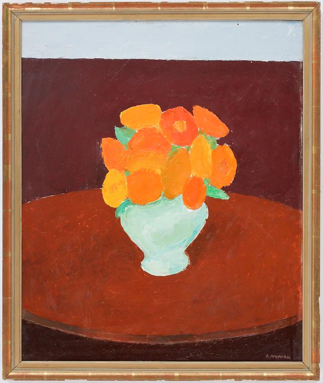 OLLE NYMAN, olja på pannå, signerad.