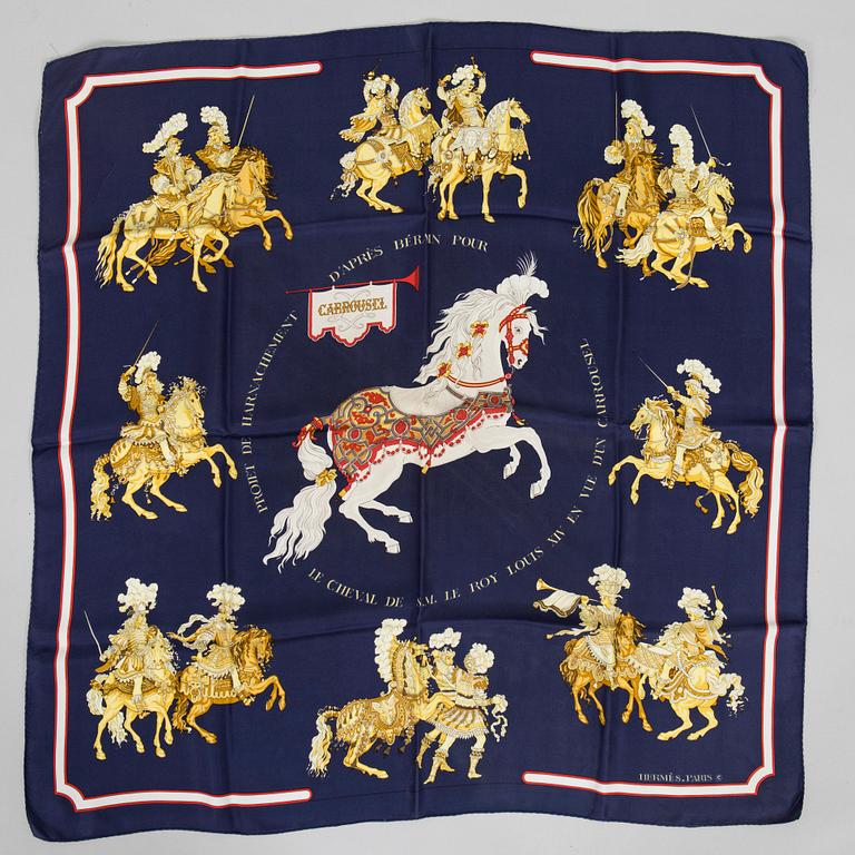 Hermès, scarves, 2 pcs.