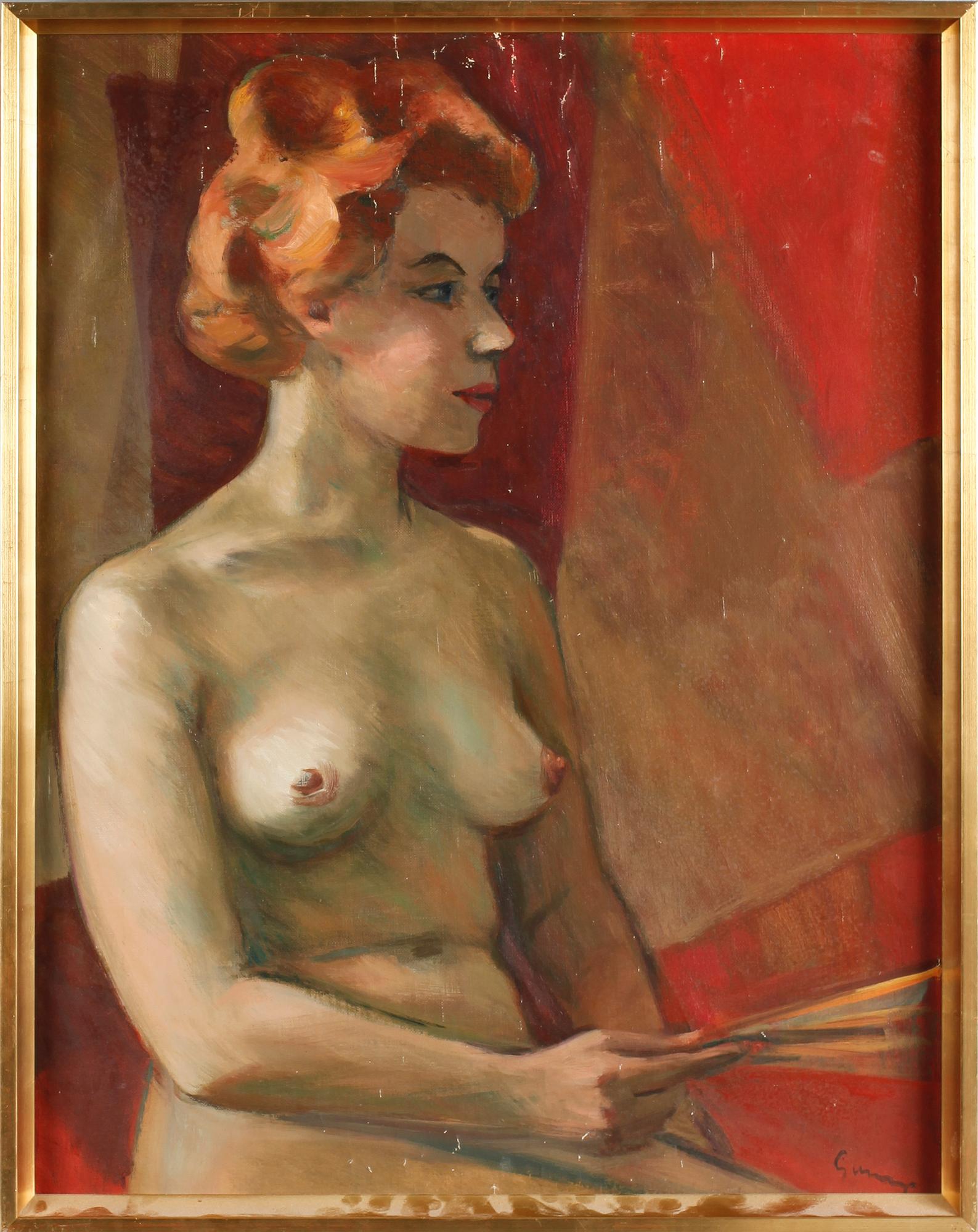 CARL GUNNE, olja på duk, signerad.