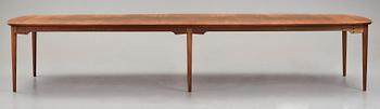 Finn Juhl, a unique conference table by Bovirke, Denmark, 1950's.