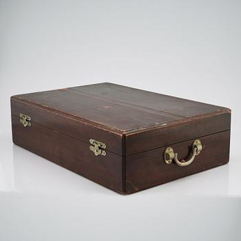 Schatull med silverservis, Japan, Miyamoto Shoko, Tokyo, tidigt 1900-tal.